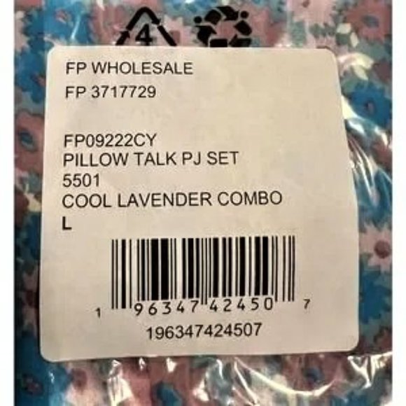56% OFF 3Pc Nwt Free People Pillow Talk Satin Pajama Set LAVENDER & Nwt … - Picture 5 of 7